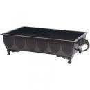 広口菖浦尺5 耳付 古銅色