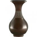 角口獅子地紋 古銅色